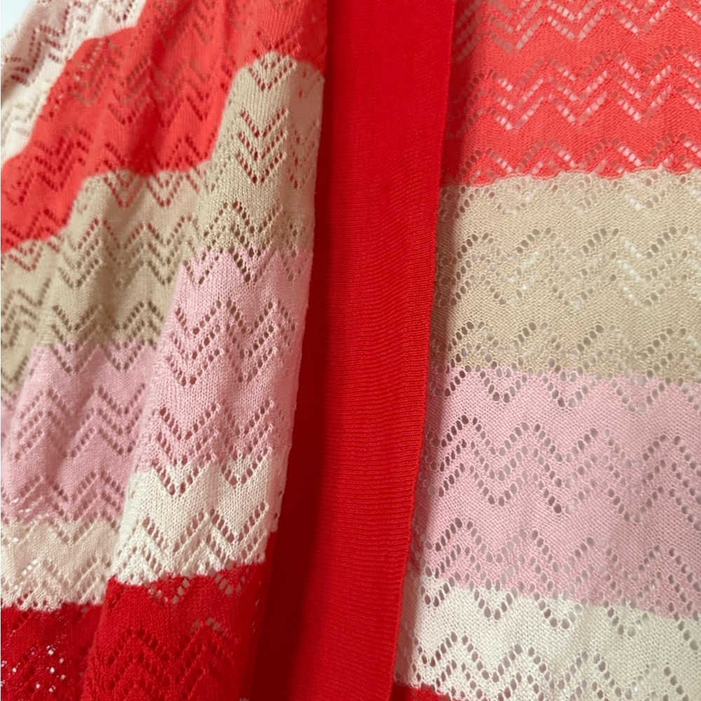 The Limited Outback Red Women's Striped Cardigan - Red, Pink, Cream, Tan - Picture 3 of 4